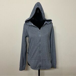 Maurices jacket women XS long sleeve hooded zip up jacket grey